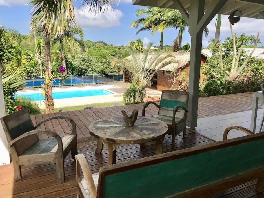 Villa Tikitanga Avec Piscine 10X5M A 650M De La Mer Saint-Francois  Extérieur photo