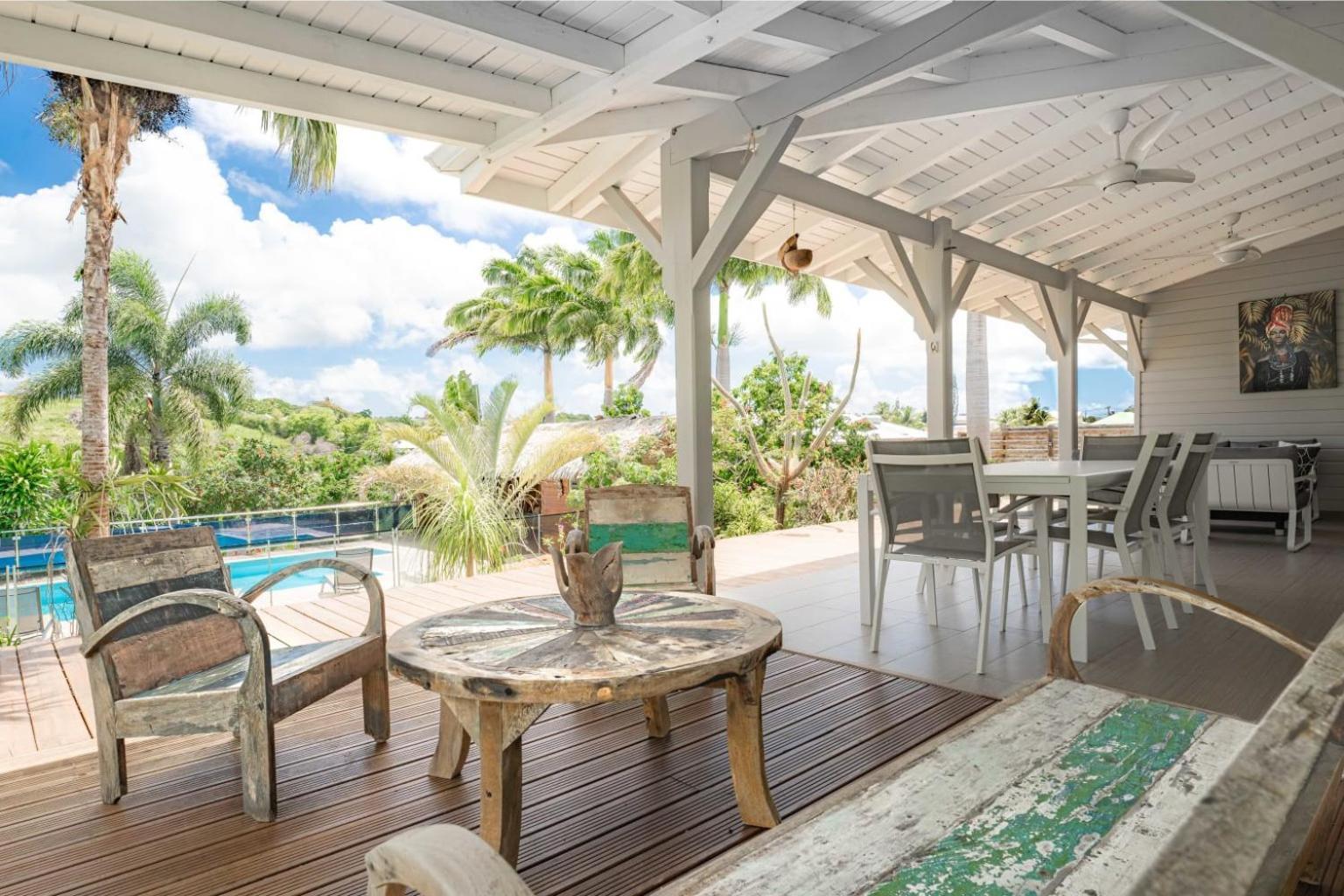 Villa Tikitanga Avec Piscine 10X5M A 650M De La Mer Saint-Francois  Extérieur photo